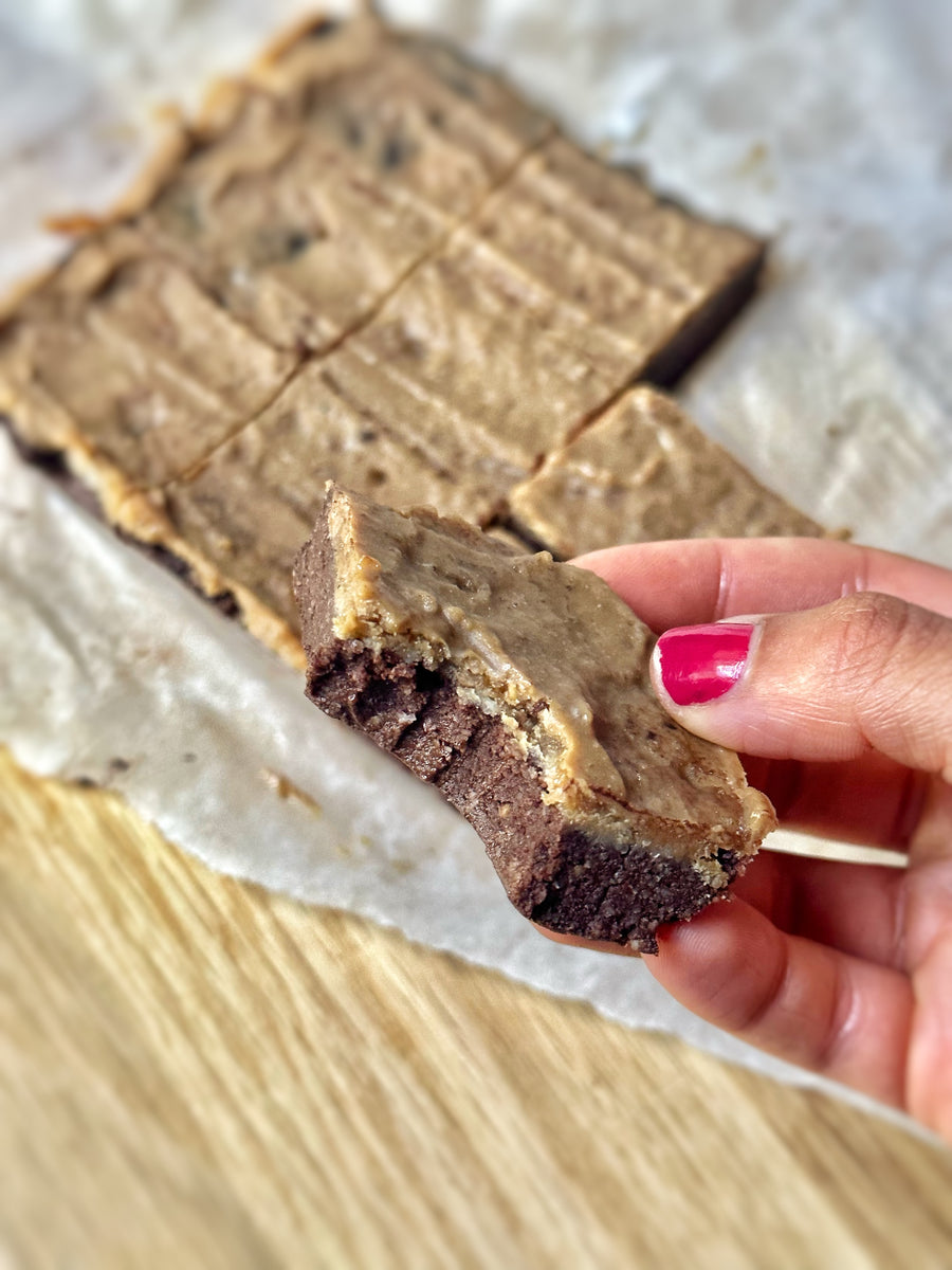 CARAMEL BROWNIES KETO, VEGAN, GLUTEN FREE, RAW MUNCH A BUNCH