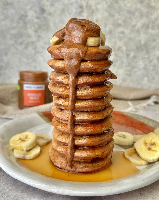 CHOCOLATE ORANGE PROTEIN PANCAKES