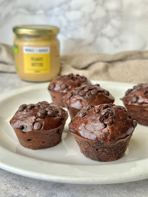 FUDGE BROWNIE PROTEIN MUFFINS