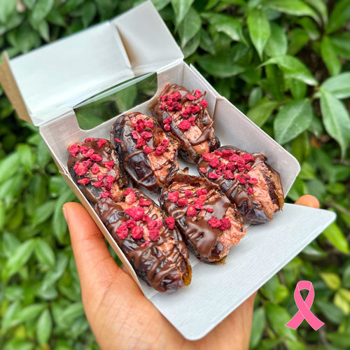 VANILLA RASPBERRY DATE BITES *PINKTOBER SPECIAL*