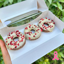 Load image into Gallery viewer, VANILLA RASPBERRY DONUTS *PINKTOBER SPECIAL*