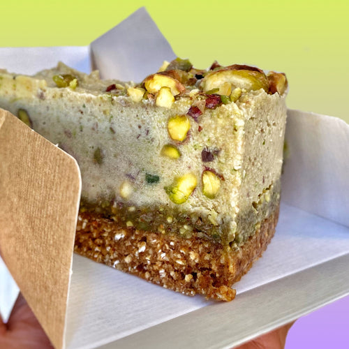 PISTACHIO CAKE SLICE
